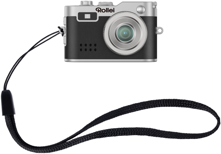 ROLLEI mini digitális fényképezőgép, kulcstartó, fekete