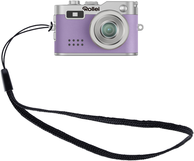 ROLLEI mini digitális fényképezőgép, kulcstartó, lila