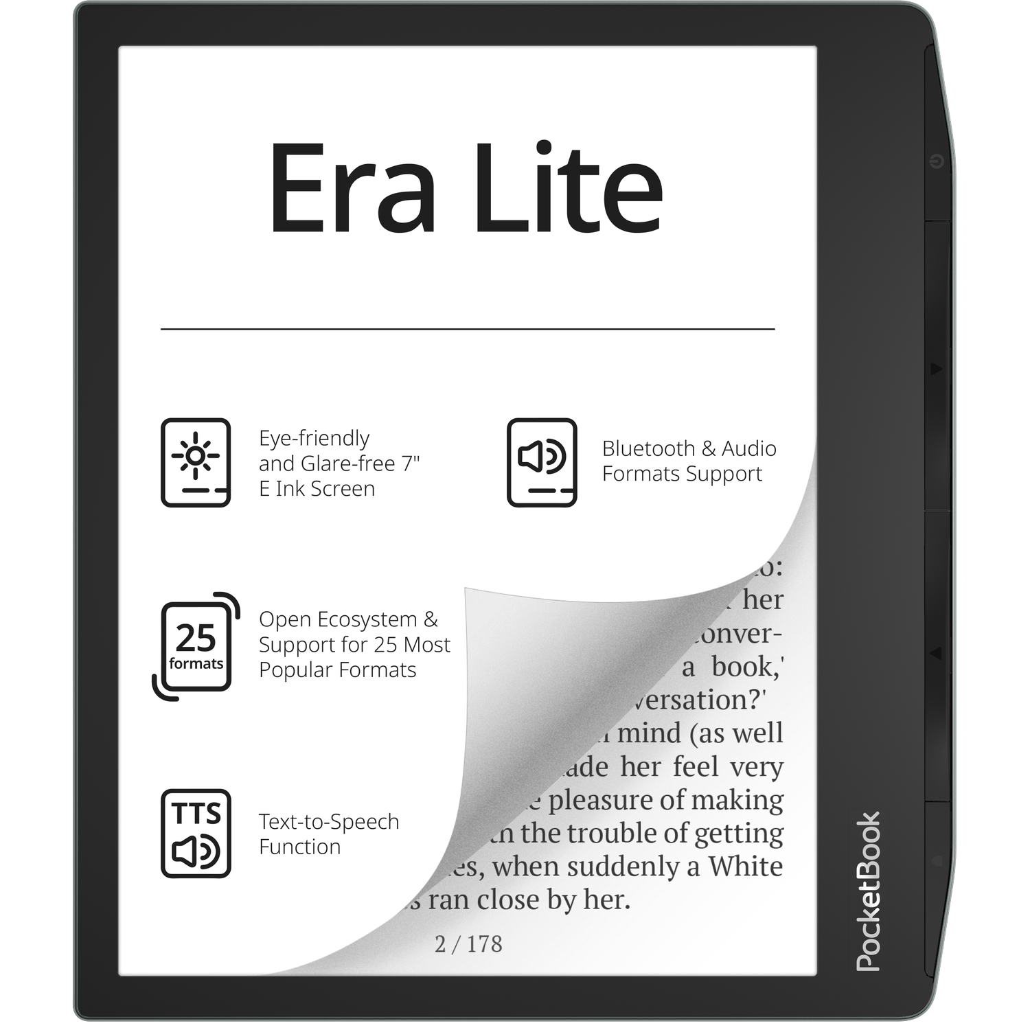 MediaMarkt Pocketbook Era Lite - 7 Inch 16 Gb Stone Green aanbieding