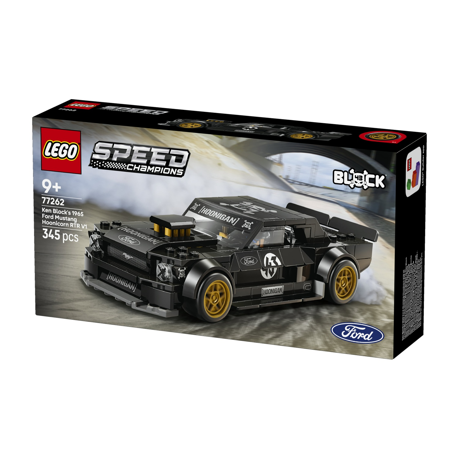Scatola del Lego Speed Champions Ken Block's 1965 Ford Mustang Hoonicorn RTR V1.
