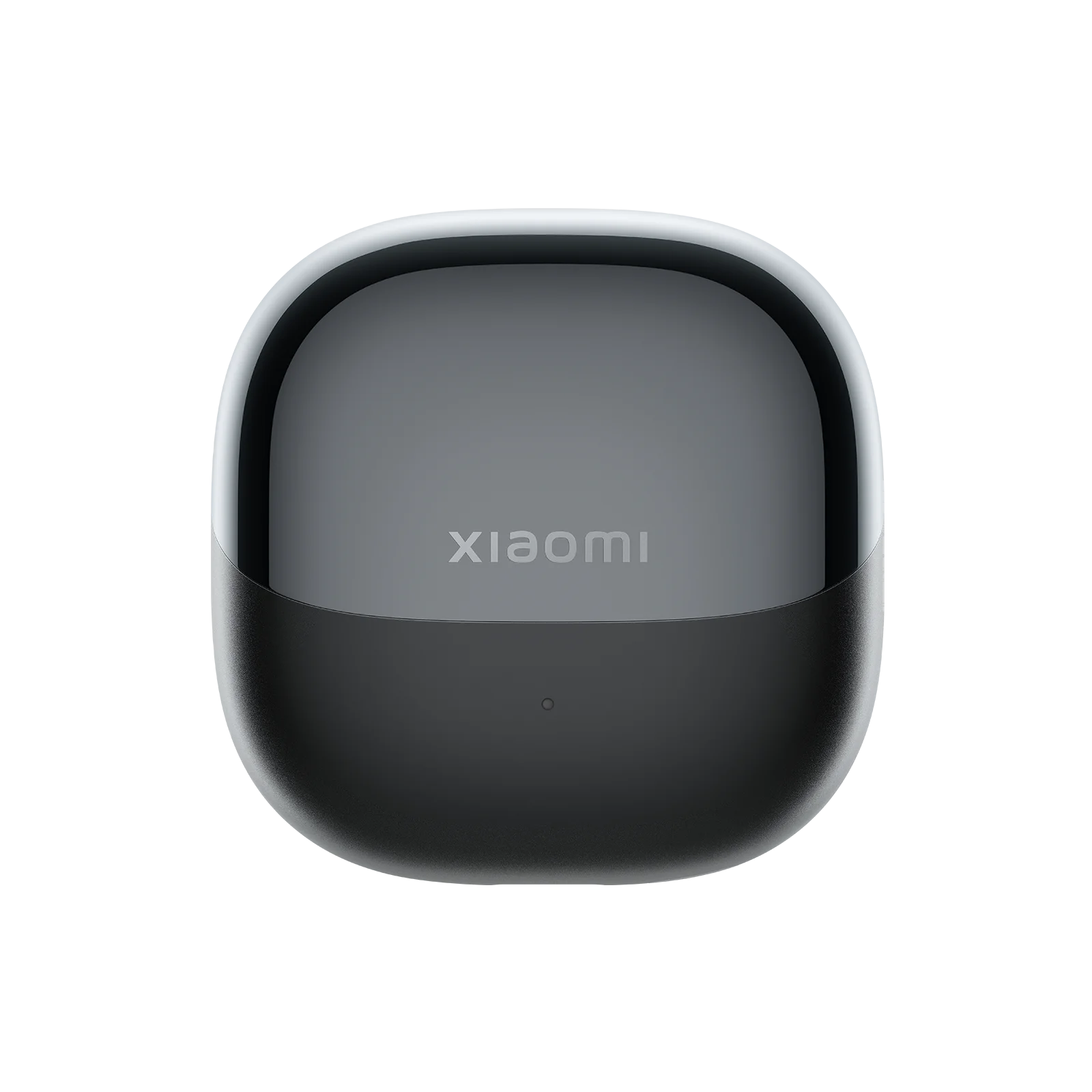 Egy fekete Xiaomi töltőtok lekerekített sarkokkal és logóval.