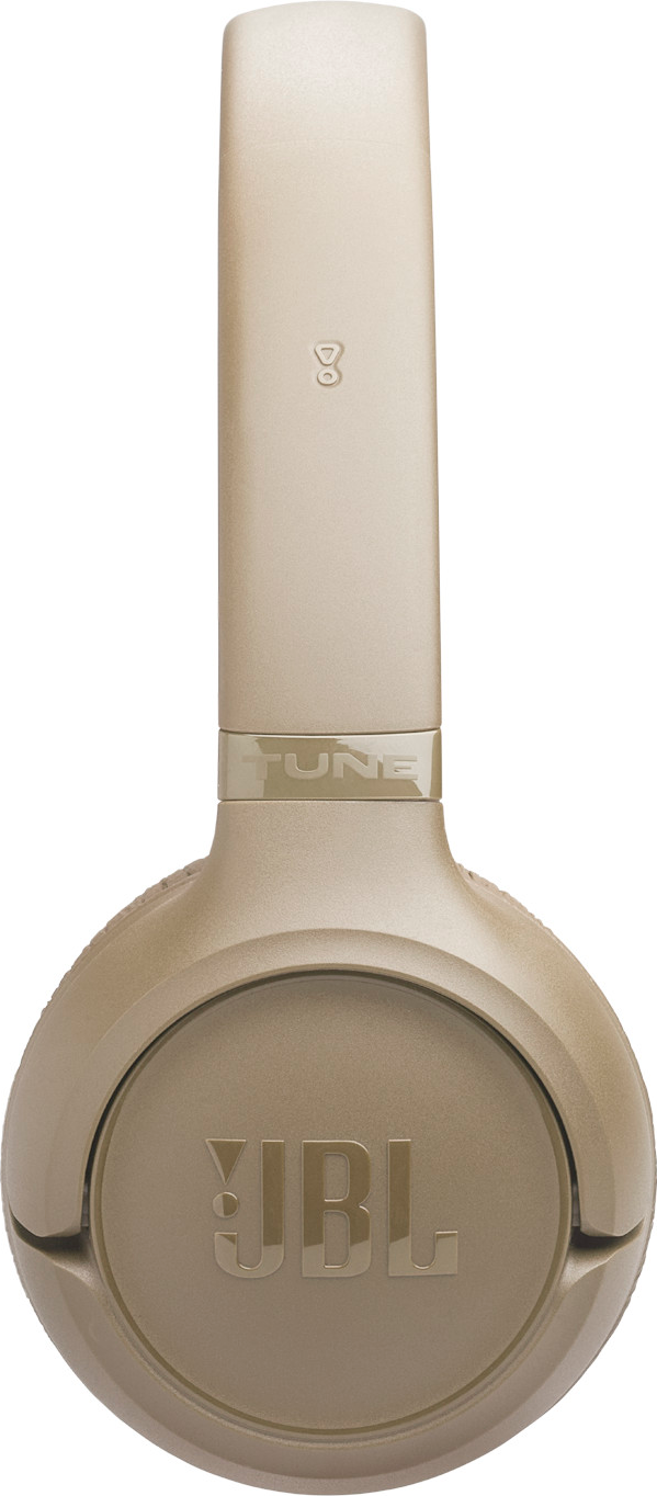 Casque JBL doré avec inscription "TUNE" et le chiffre 8.