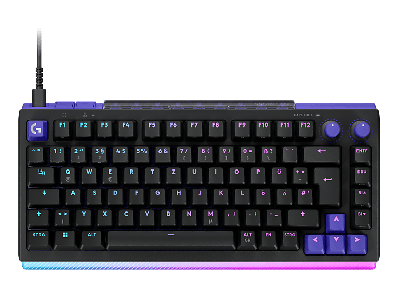 LOGITECH G512 X 75 Tactile (CH), Gaming-Tastatur, Hybrid, Kabelgebunden, Schwarz