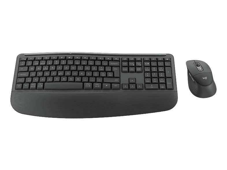 LOGITECH Signature Comfort Plus Combo MK880 (CH), Tastatur-Maus-Set, Bluetooth, Grafit