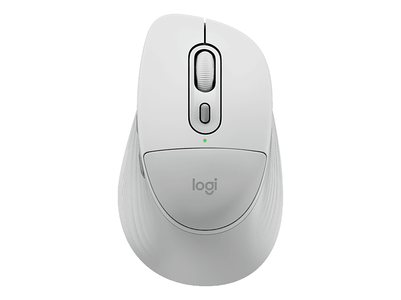 LOGITECH Signature Comfort Plus M850 L Maus, Bluetooth, 4000 DPI, Optisch mit Leuchtdioden, Grauweiss