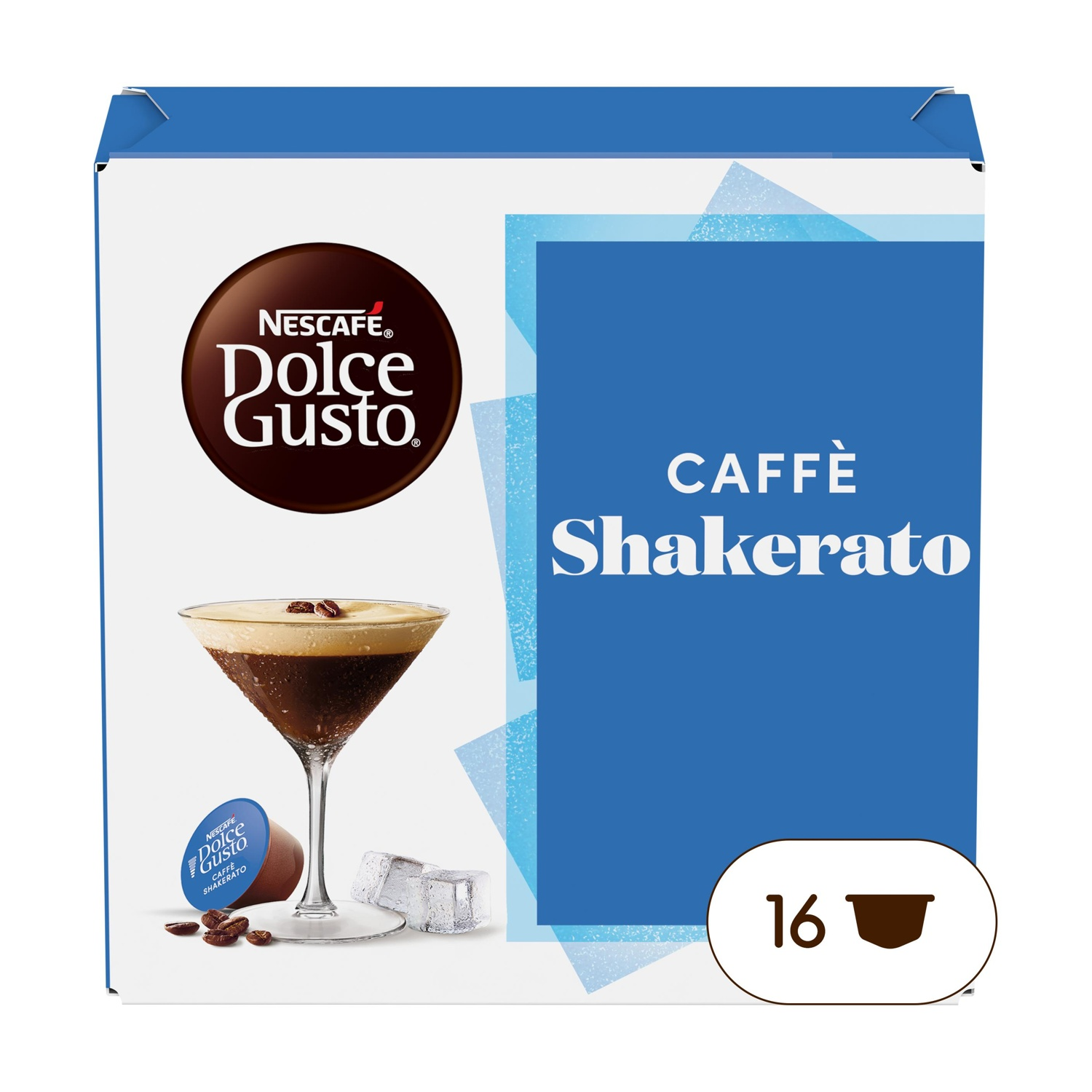 Capsule caffè NESCAFÉ Dolce Gusto Caffè Shakerato, confezione da 16.