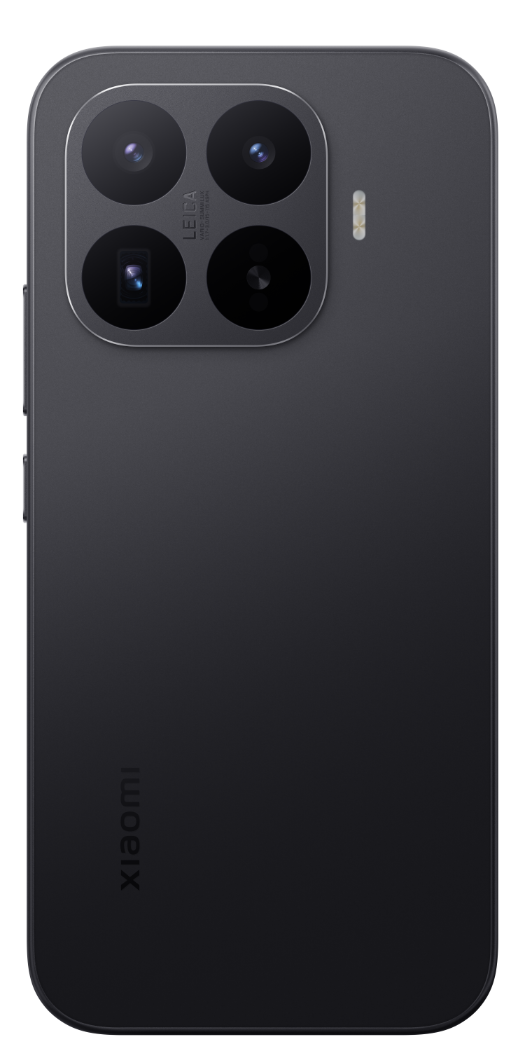 Ciemny smartfon z systemem aparatów Leica i logo Xiaomi.