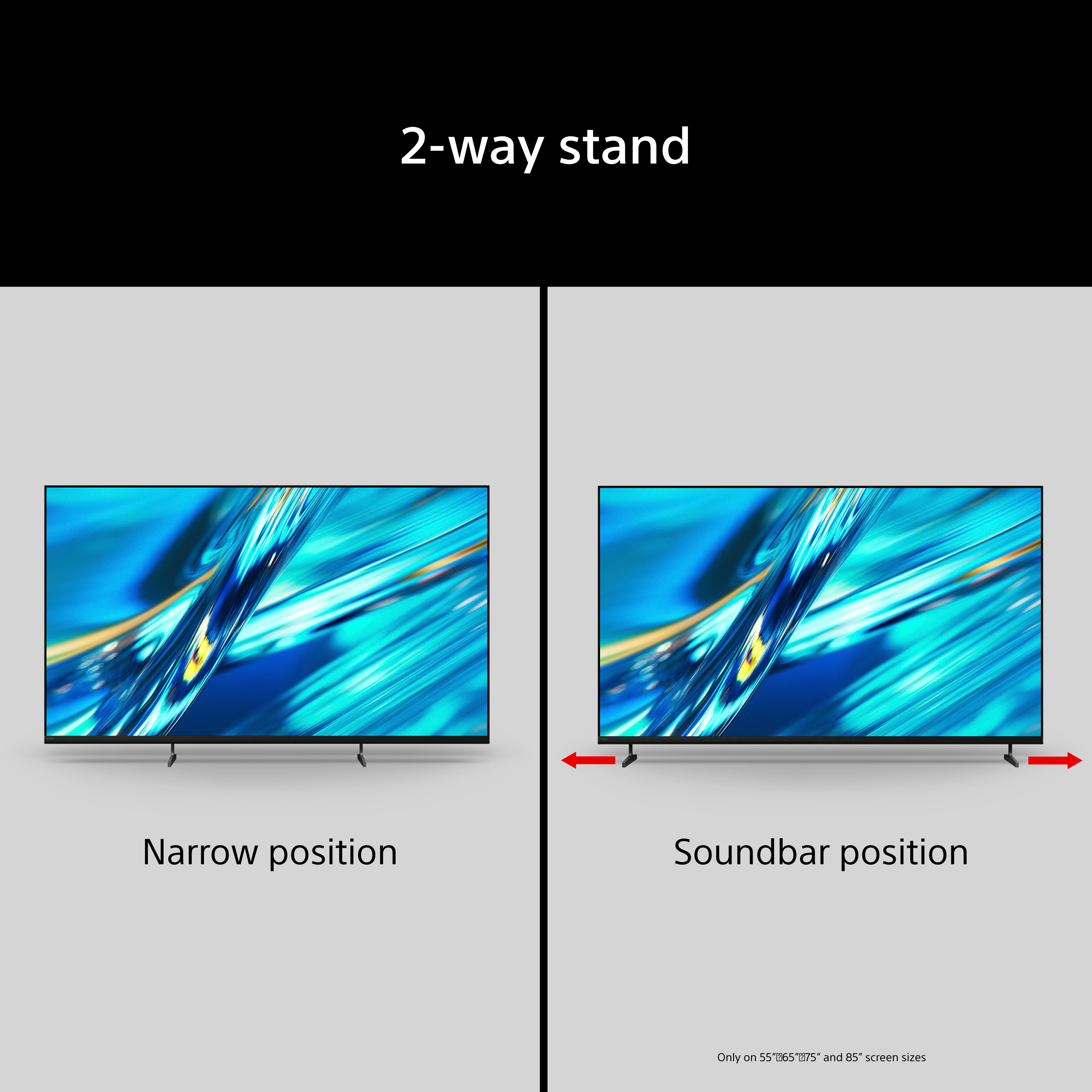 Support 2 voies : Position étroite vs. Position barre de son