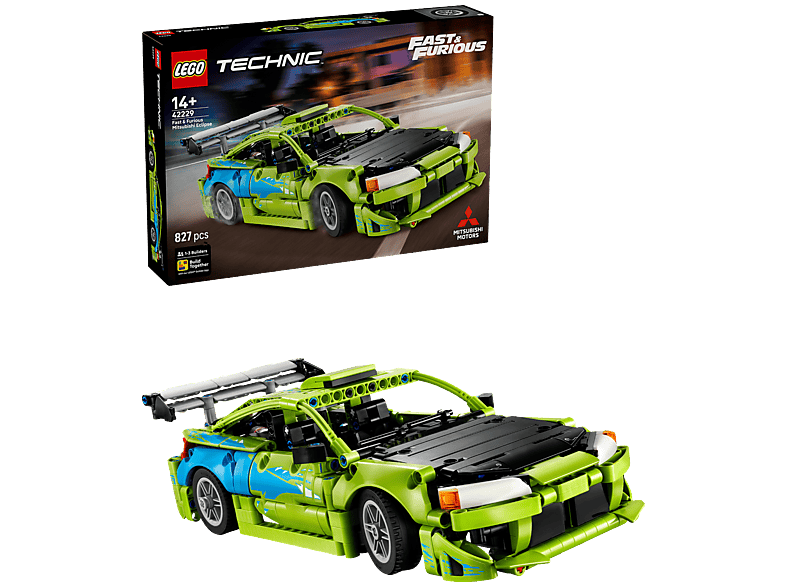 Lego Technic 42229 Fast And Furious Mitsubishi Eclipse Car Bouwstenen Multicolor