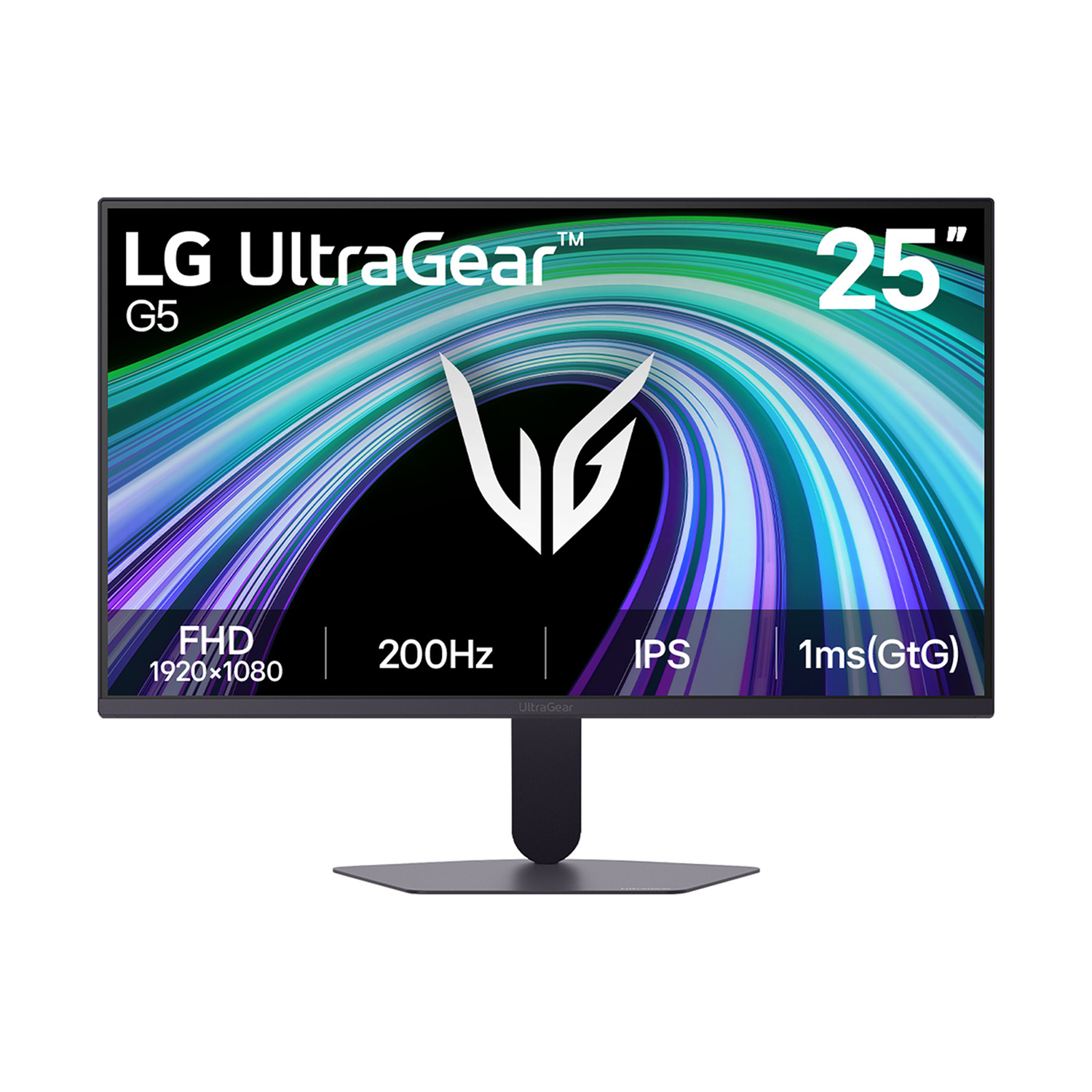 Monitor LG UltraGear G5: 25 pollici, FHD, 200Hz, IPS, 1ms. Design moderno.