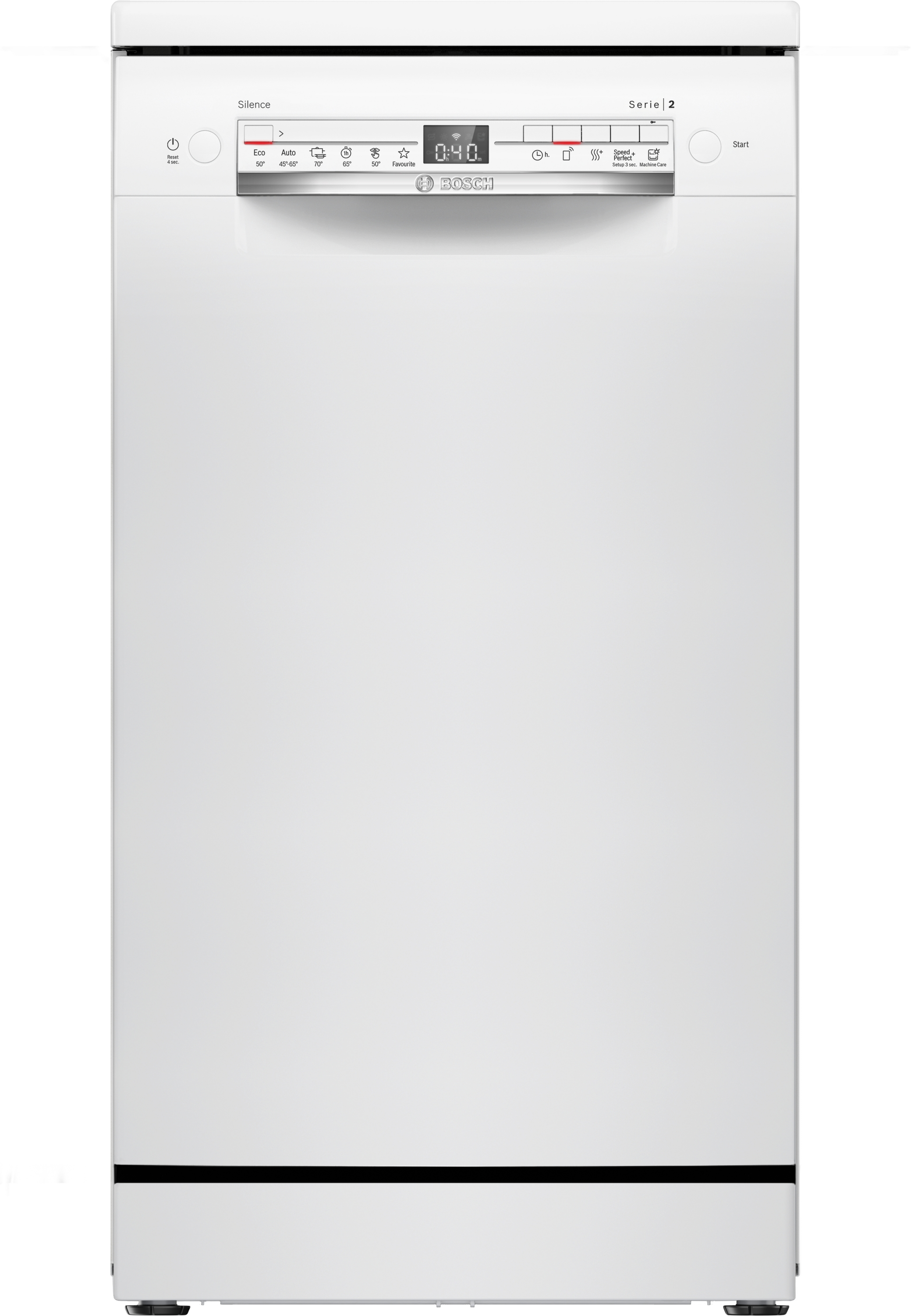 BOSCH SPS2HKW55E Szabadonálló mosogatógép, Serie 2, Home Connect, Fehér, 10 teríték