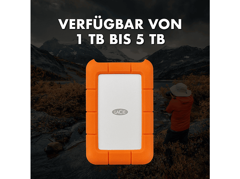 LACIE Rugged USB-C Festplatte 4 TB bei MediaMarkt