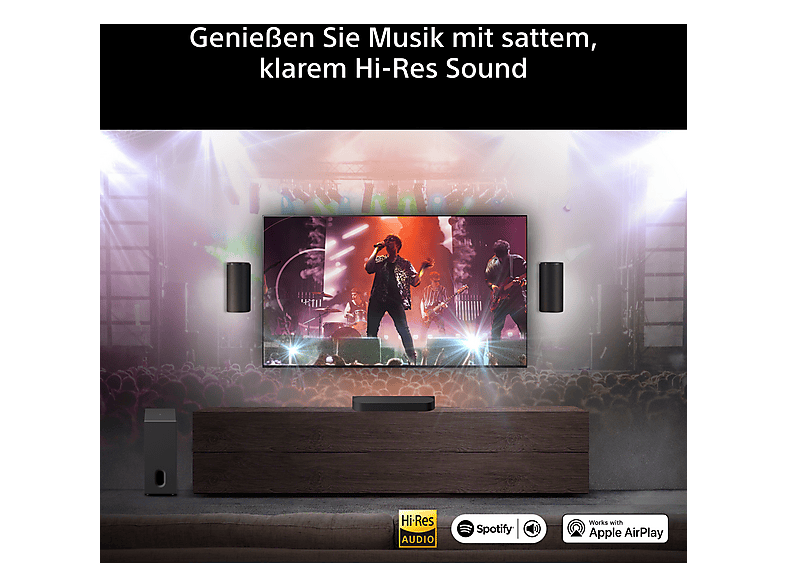 Sony Bravia Theatre Trio + SR, Heimkino Sound-System (Dolby Atmos, DTS:X, Imax Enhanced), Schwarz ​; Heimkino Sound-System​ — Foto 4 von 5