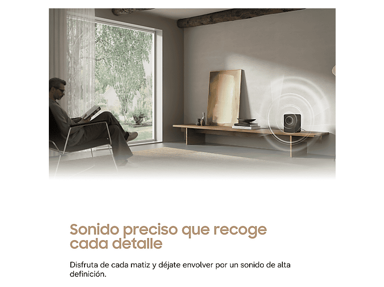 Altavoz inalámbrico - Samsung HW-LS71H Music Studio 7, 150 W, Dolby Atmos, Q-Symphony, Sonido Adaptativo, Blanco – imagen 2