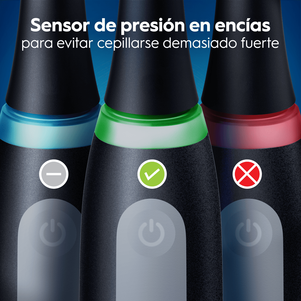 Sensor de presión en encías para evitar cepillarse demasiado fuerte.