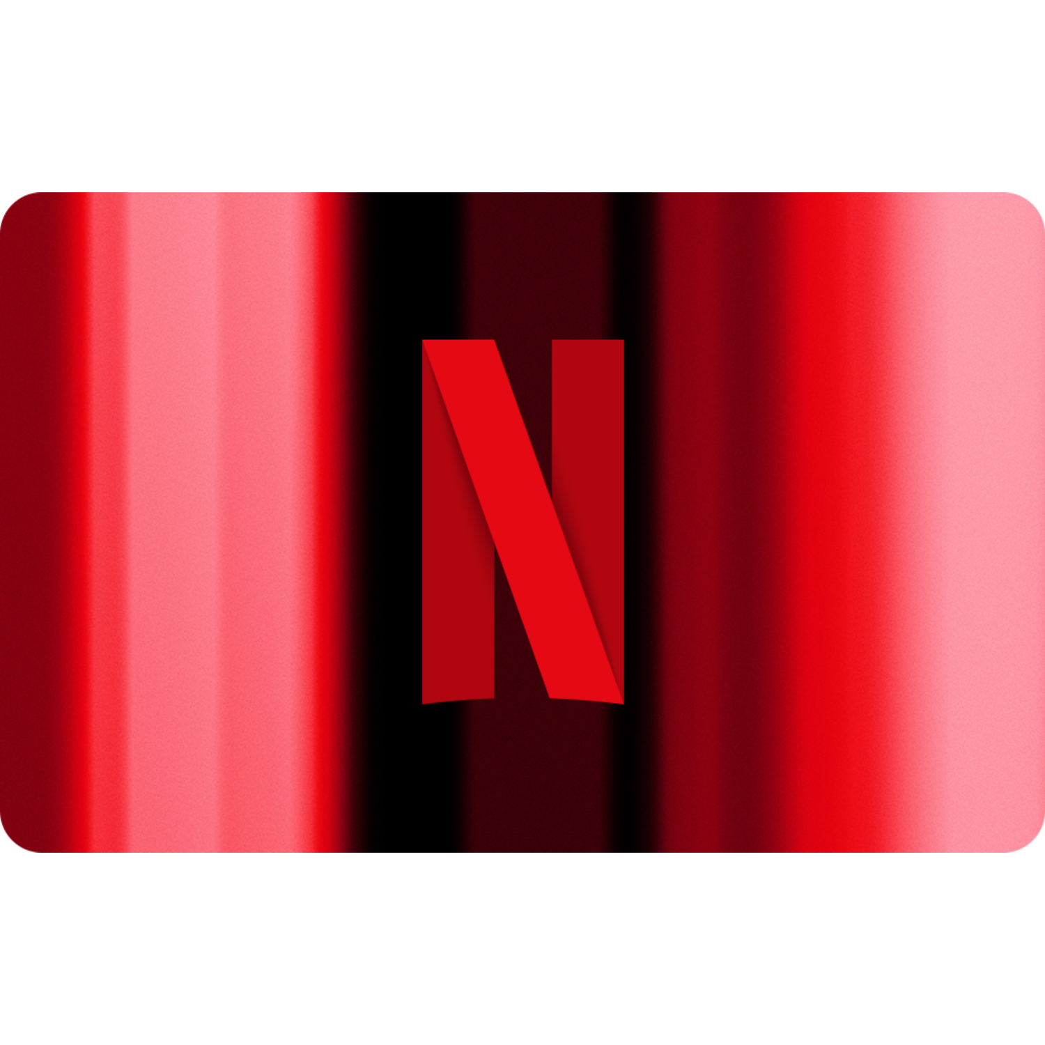 Het Netflix-logo met een rode N op een rode gradiënt met verticale strepen.