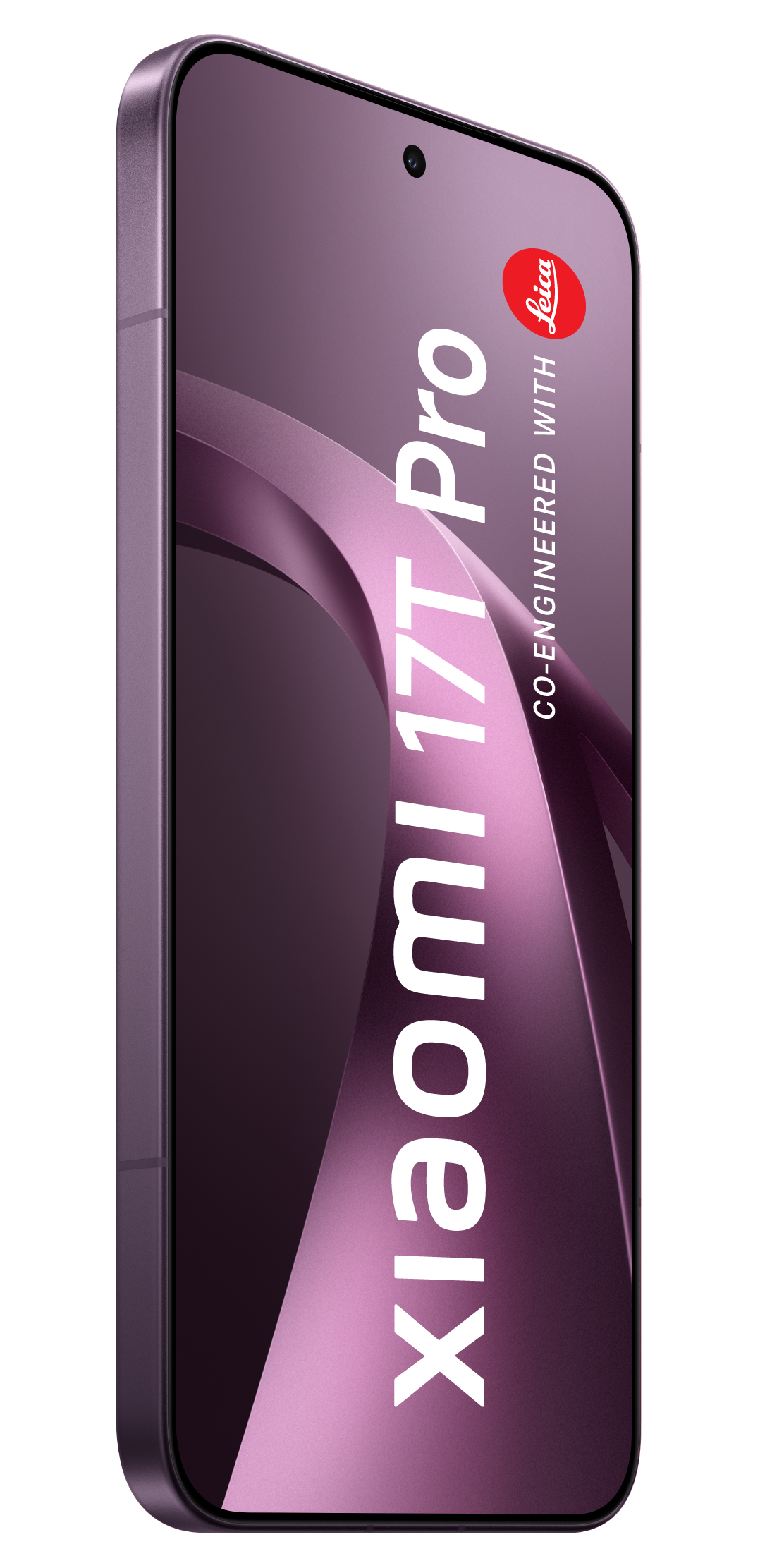 Lila Smartphone mit 