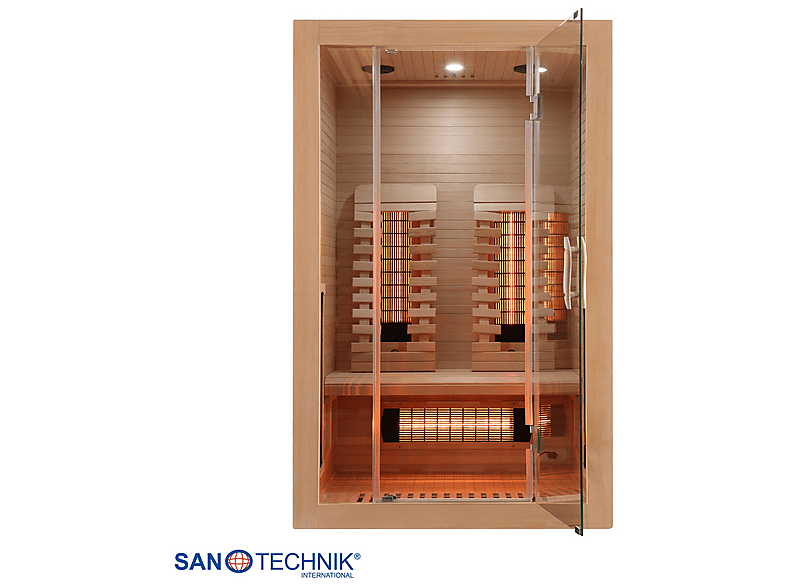 Sanotechnik SB10120 Malmö 2 Infrarotkabine 2 Personen 120x105x190 cm (350 Watt); Infrarotkabine 2 Personen 120x105x190 cm — Foto 4 von 5