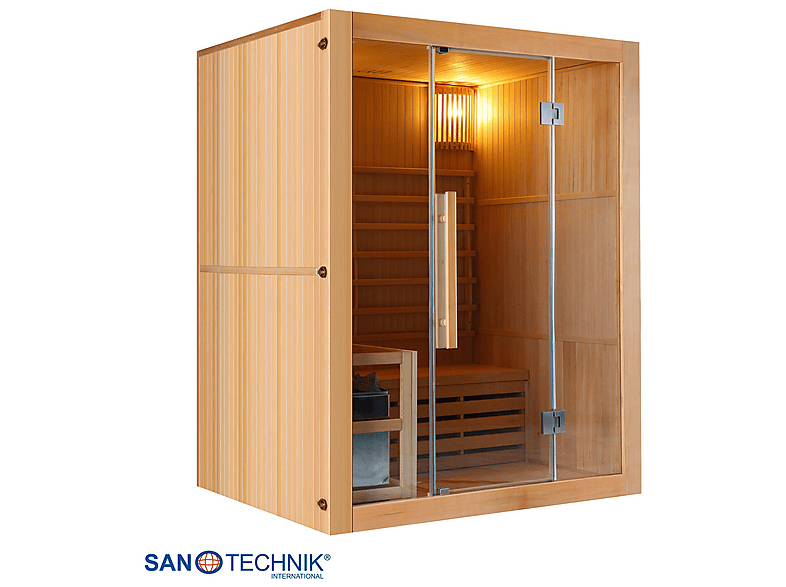 Sanotechnik J60120 Riga Sauna 3 Personen 150x120x190 cm (3,6 kW) — Foto 4 von 5