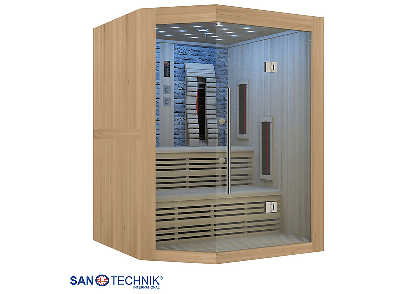 Sanotechnik K50160 Kiruna 3-4 Personen, Infrarotkabine (2400 Watt) — Foto 2 von 5