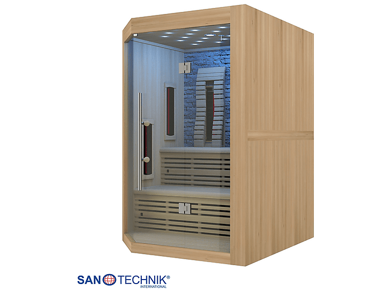 Sanotechnik K50160 Kiruna 3-4 Personen, Infrarotkabine (2400 Watt) — Foto 3 von 5