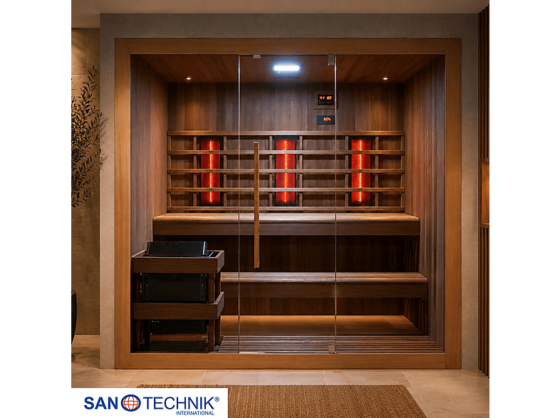Sanotechnik F70150 KOTKA Sauna und Infrarotkabine 4-5 Personen (6 kW)