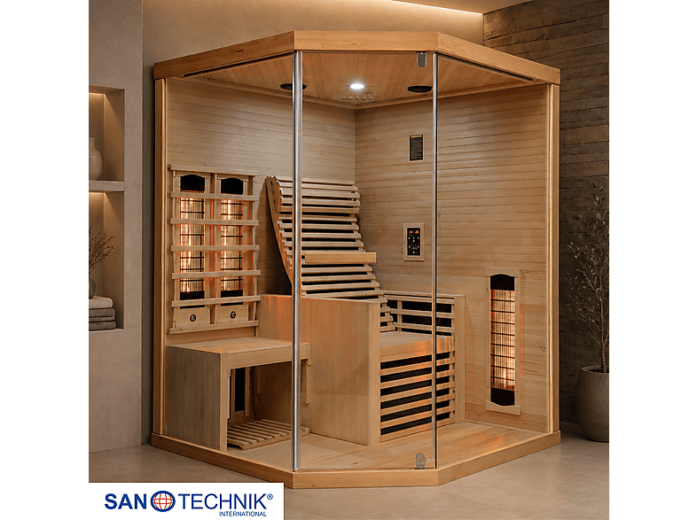 Sanotechnik Carbon 3 für 2 Personen Infrarotkabine (2550 Watt)