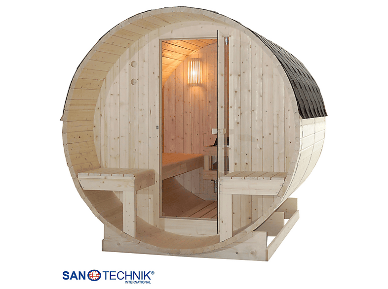 Sanotechnik F70220 BERGEN Fasssauna für 4-6 Personen (8 kW) — Foto 3 von 5