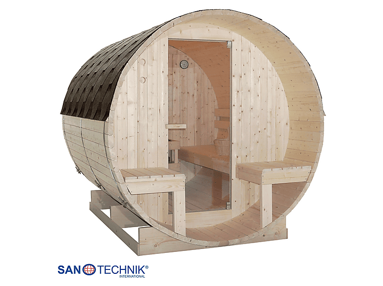 Sanotechnik F70220 BERGEN Fasssauna für 4-6 Personen (8 kW) — Foto 4 von 5