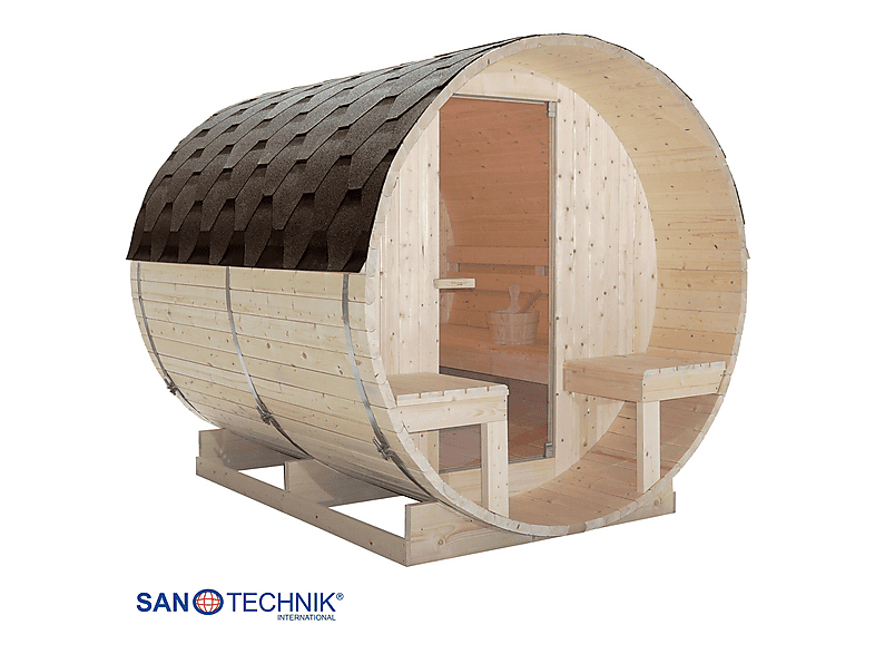 Sanotechnik F70220 BERGEN Fasssauna für 4-6 Personen (8 kW) — Foto 5 von 5