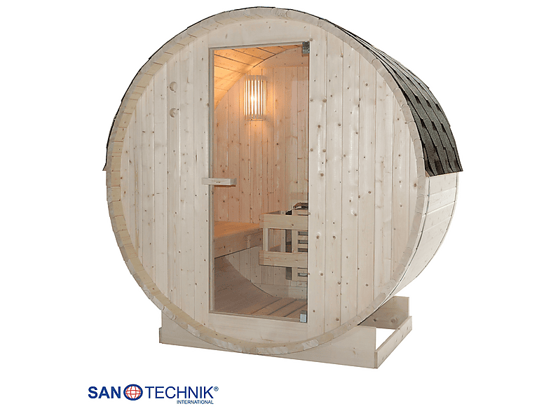 Sanotechnik TROMSÖ M Fasssauna für 2 Personen Fasssauna (3,6 kW) — Foto 2 von 5