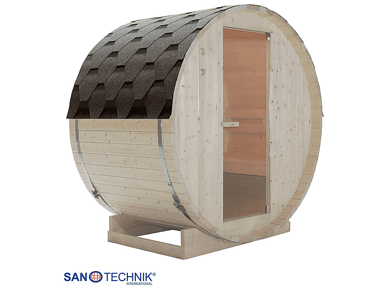 Sanotechnik TROMSÖ M Fasssauna für 2 Personen Fasssauna (3,6 kW) — Foto 5 von 5