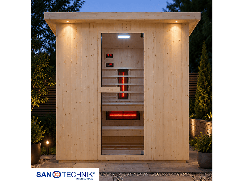 Sanotechnik F30200 LAHTI Außensauna für 6 Personen (6 kW)