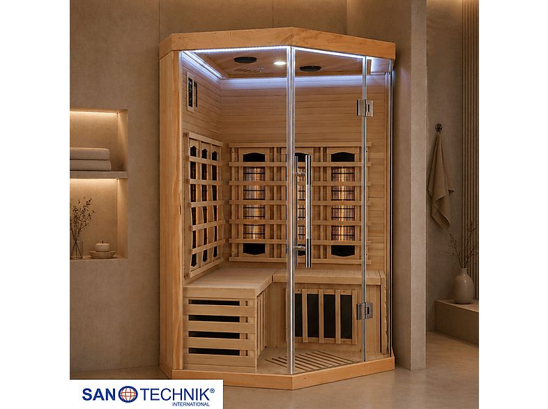 Sanotechnik SB80120 supreme Infrarotkabine für 2 Personen (2460 Watt)
