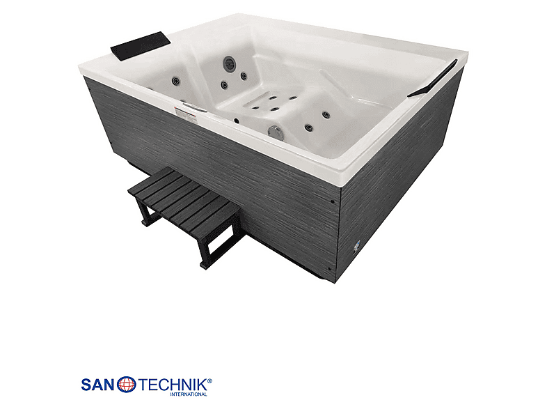 Sanotechnik SPA34 Korfu 190x140x79cm, für 2 Personen, 24 Massagedüsen, Outdoor Whirpool — Foto 2 von 5
