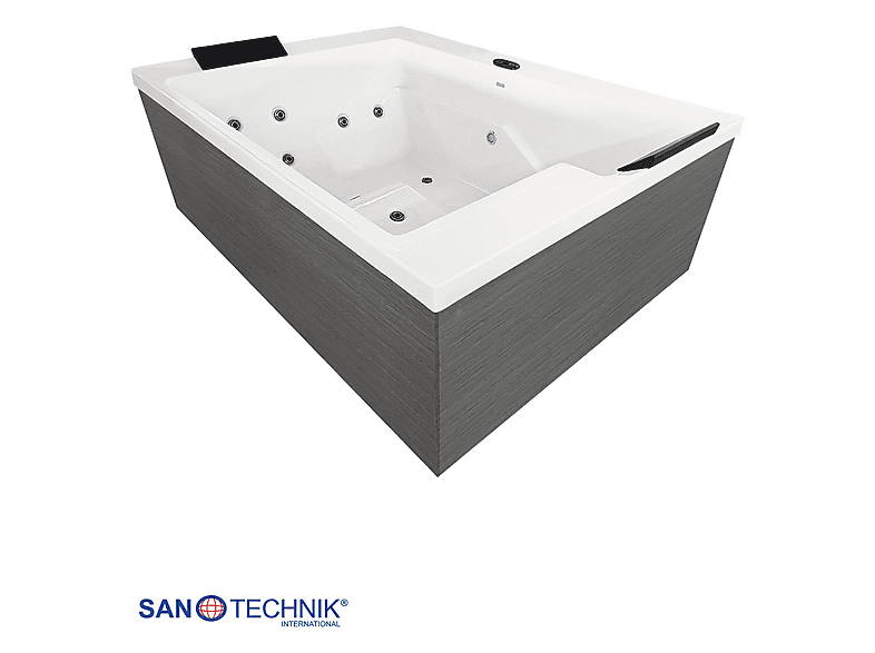 Sanotechnik SPA34 Korfu 190x140x79cm, für 2 Personen, 24 Massagedüsen, Outdoor Whirpool — Foto 4 von 5