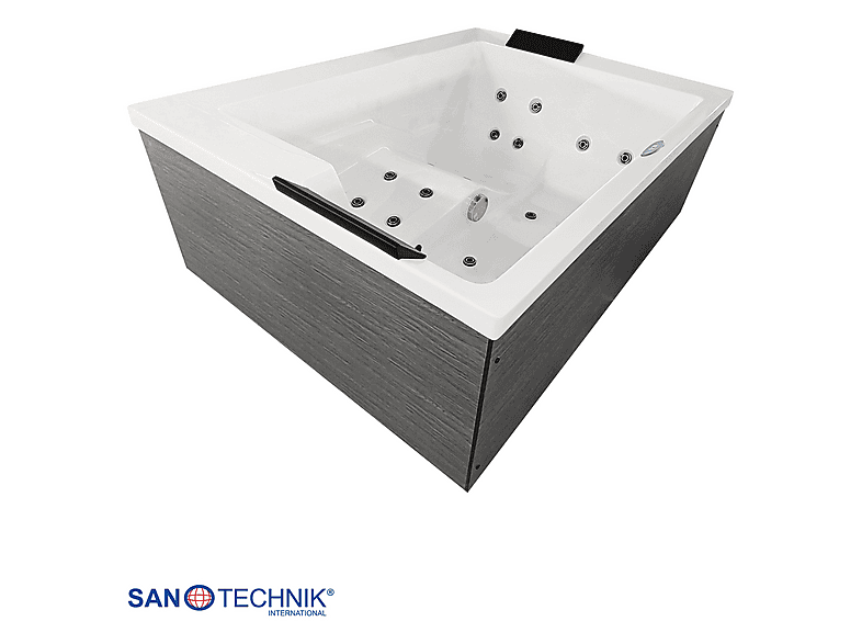 Sanotechnik SPA34 Korfu 190x140x79cm, für 2 Personen, 24 Massagedüsen, Outdoor Whirpool — Foto 5 von 5