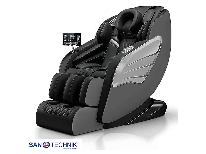 Sanotechnik MA2601 Primora Luxus Massagesessel, Schwarz/Grau — Foto 3 von 5