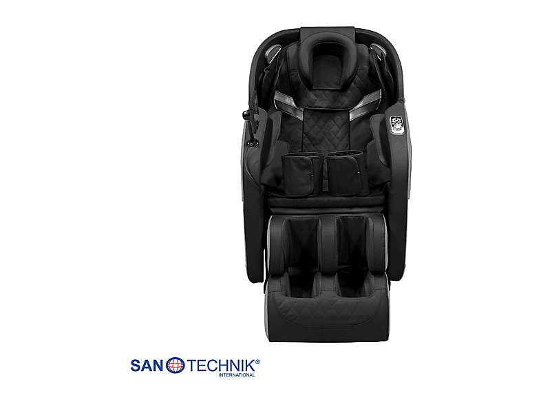 Sanotechnik MA2601 Primora Luxus Massagesessel, Schwarz/Grau — Foto 4 von 5