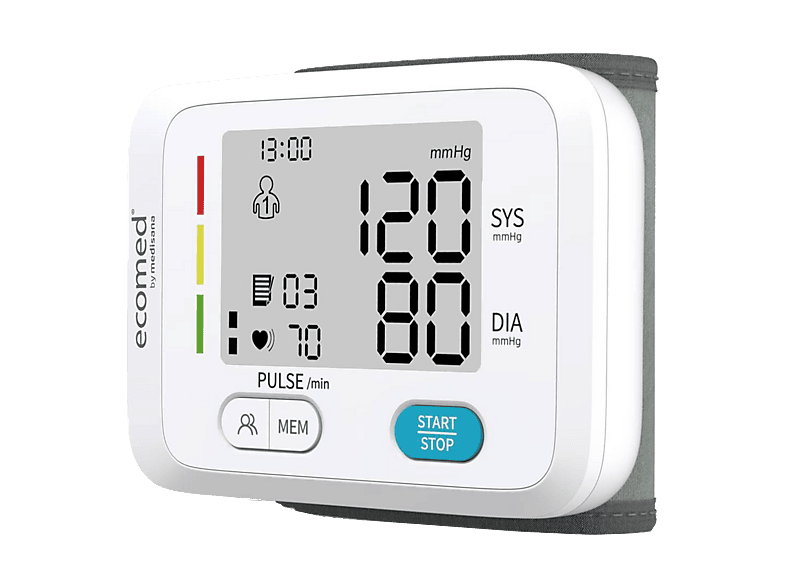Tensiómetro - Medisana BW-83E, Clasificación arterial mediante colores, 90 registros, Función IHB, Blanco