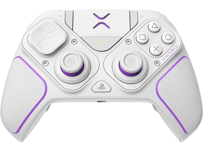 Mando PS5 – PDP Victrix Pro BFG, Para PlayStation 5, PS4 y PC, Con o sin cable, 20h de autonomía, 2000 mAh, Blanco