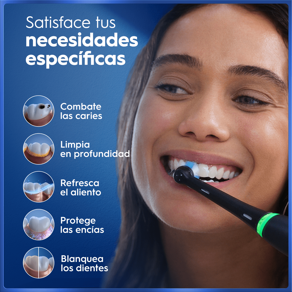 Satisface tus necesidades específicas. Combate las caries.Limpia en profundidad. Refresca el aliento. Protege las encías. Blanquea los dientes