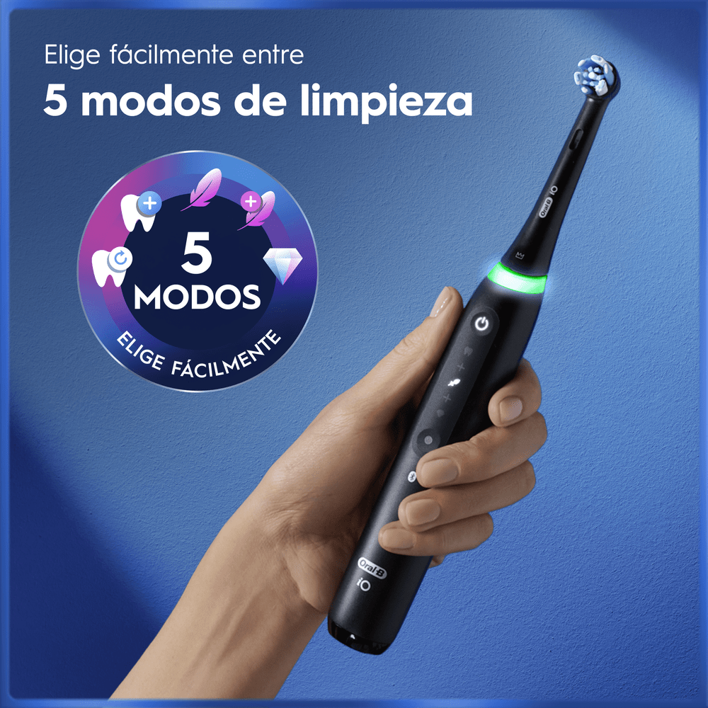 Elige fácilmente entre 5 modos de limpieza. 5 modos. Elige fácilmente.