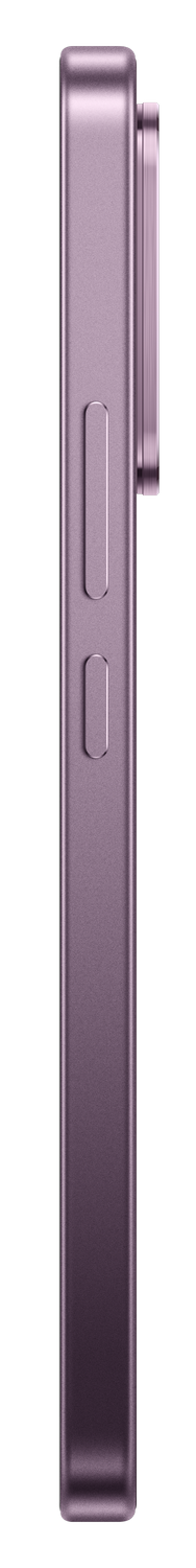Lateral de un smartphone morado con botones