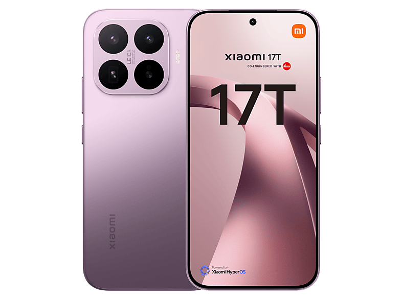 Móvil – Xiaomi 17T, Morado, 256GB, 12GB RAM, 6.59″ POLED, MediaTek Dimensity 8500 Ultra de 4 nm, 6500mAh