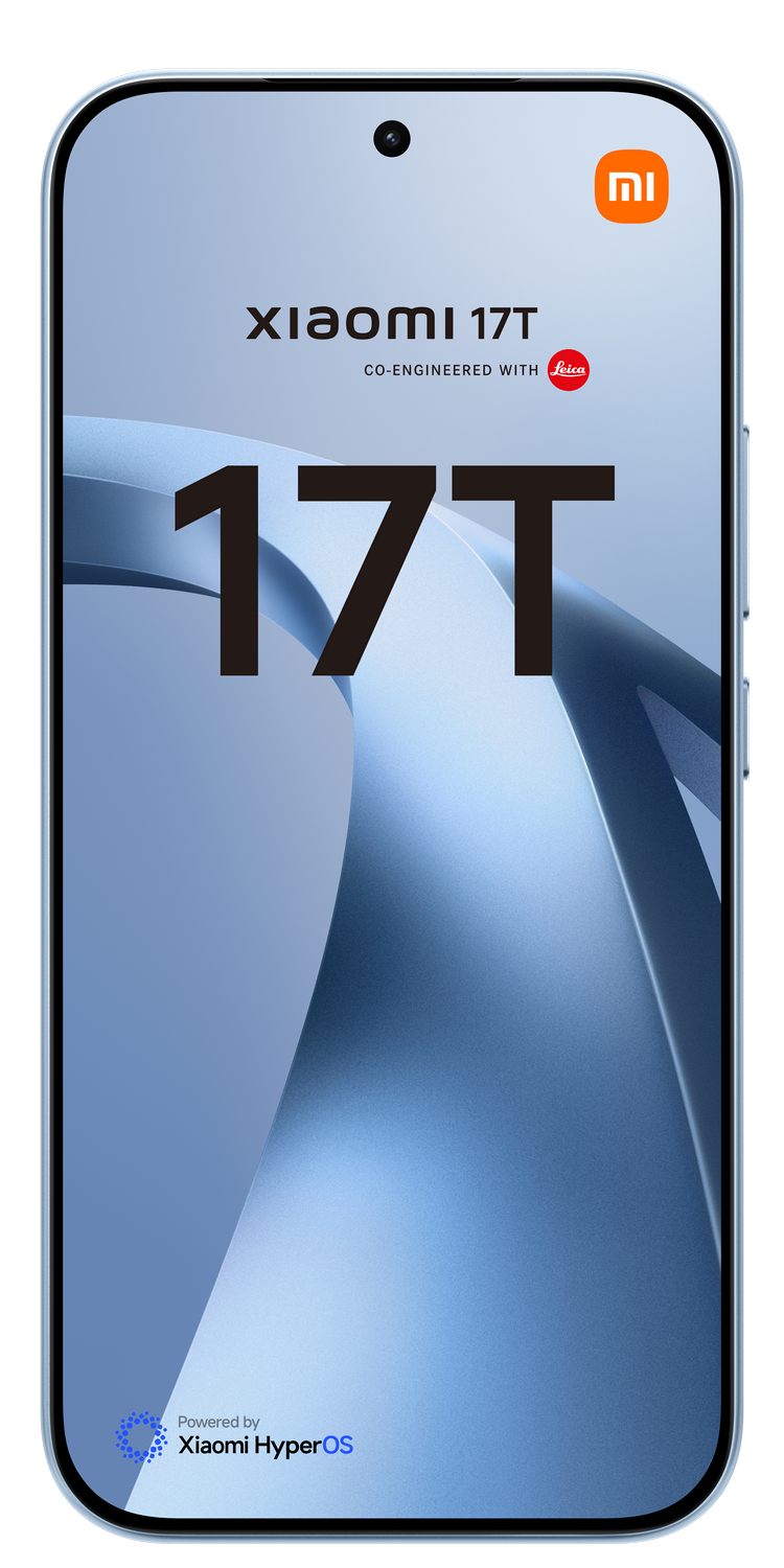 Teléfono Xiaomi 17T co-diseñado con Leica, con tecnología Xiaomi HyperOS.