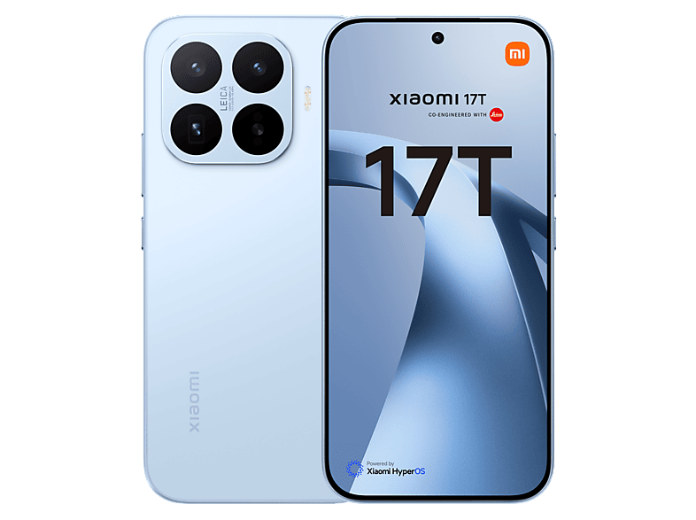 Móvil – Xiaomi 17T, Azul, 256GB, 12GB RAM, 6.59″ POLED, MediaTek Dimensity 8500 Ultra de 4 nm, 6500mAh