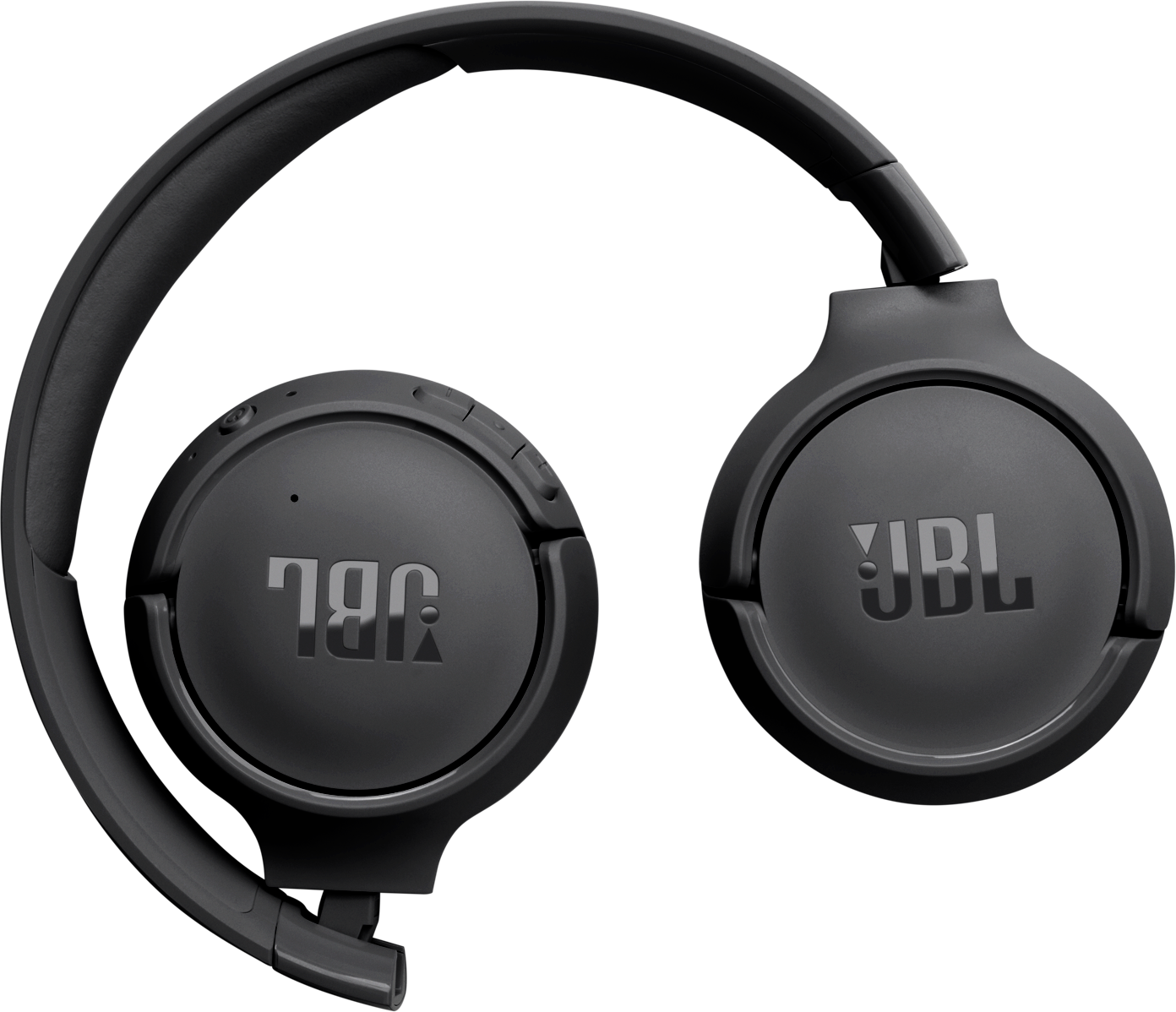 Casque JBL noir avec arceau et écouteurs rembourrés.