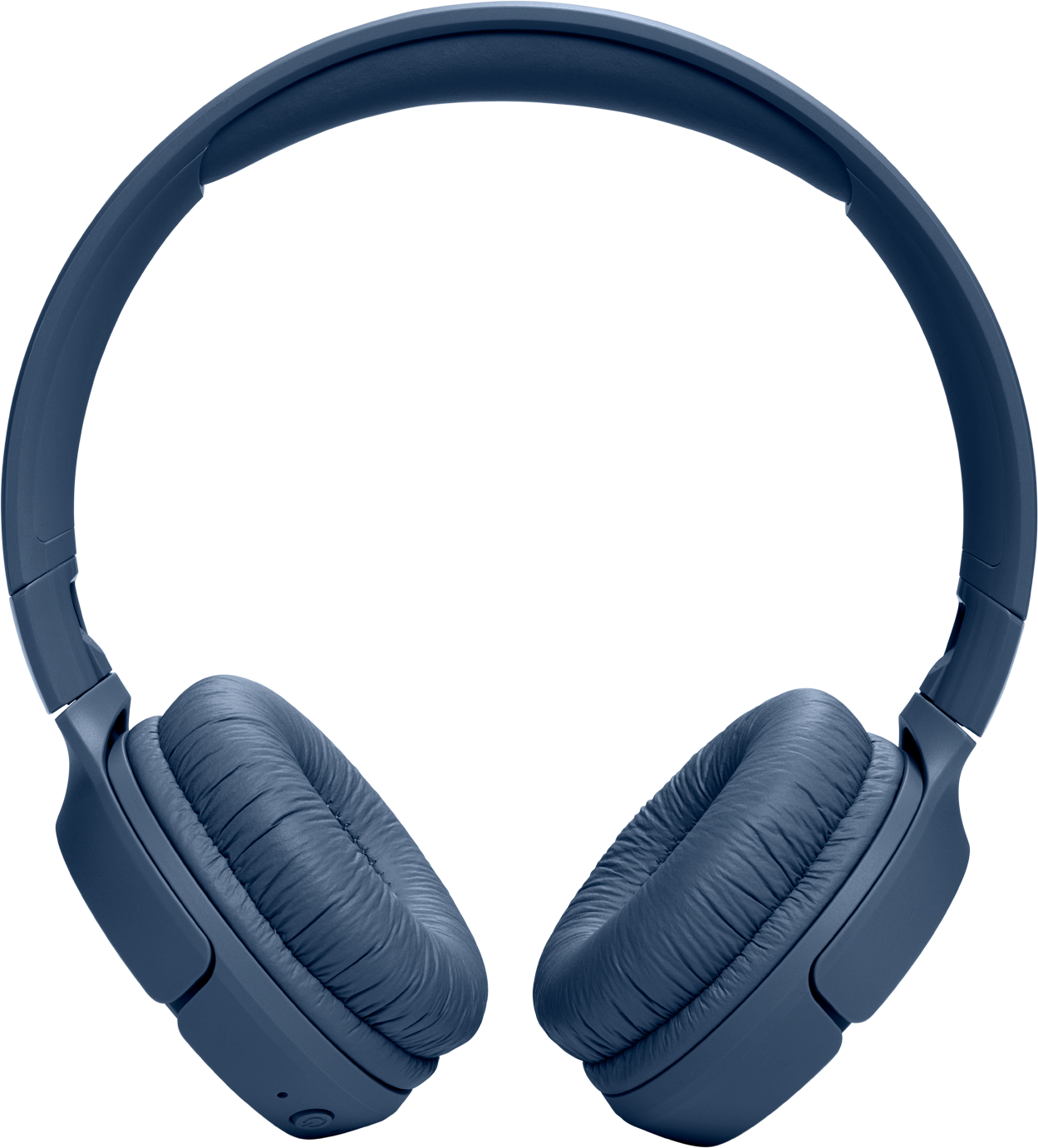 Casque bleu marine avec écouteurs rembourrés et bandeau réglable.