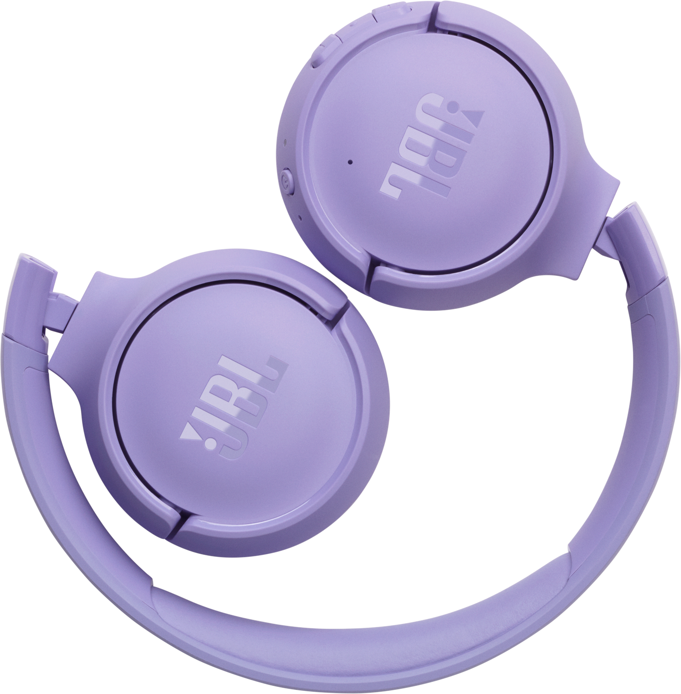 Cuffie JBL viola su sfondo nero.